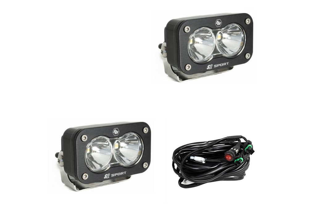 Baja Designs S2 Sport Black LED Auxiliary Light (Pair)